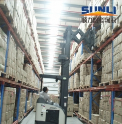 Double deep storage shelves