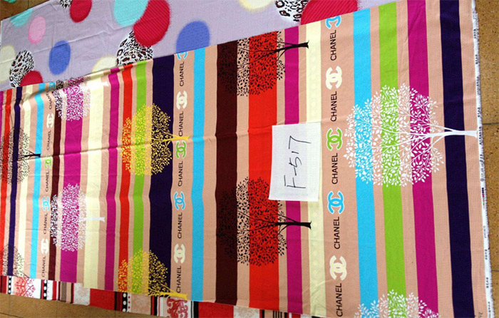 (图:纺织印染成品展示)