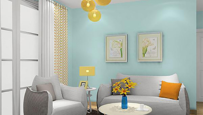 （图：乳胶漆的调配）