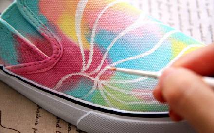 （图：纺织颜料在布鞋上的上色应用3）