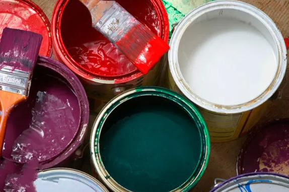 （图为水性漆展示图）